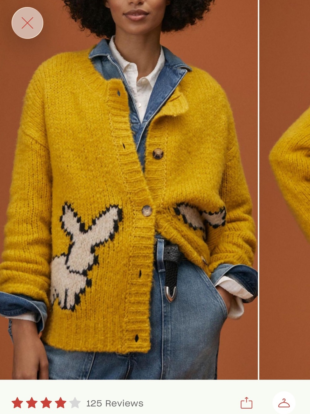 Anthropologie Bunny Slopes Cardigan - Picture 5 of 6